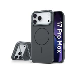 iPhone 17 Pro Max Case w/ Kickstand & MagSafe | Slim Shockproof Cover 6.9", Gray